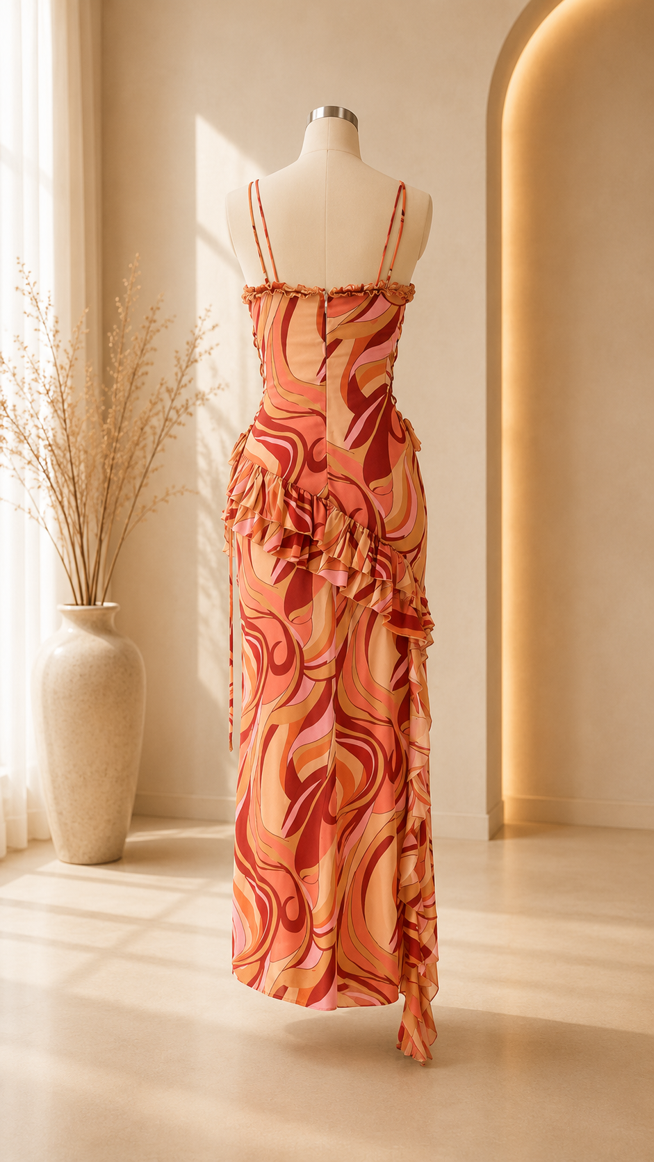 Sienna Floral Chiffon Maxi Dress