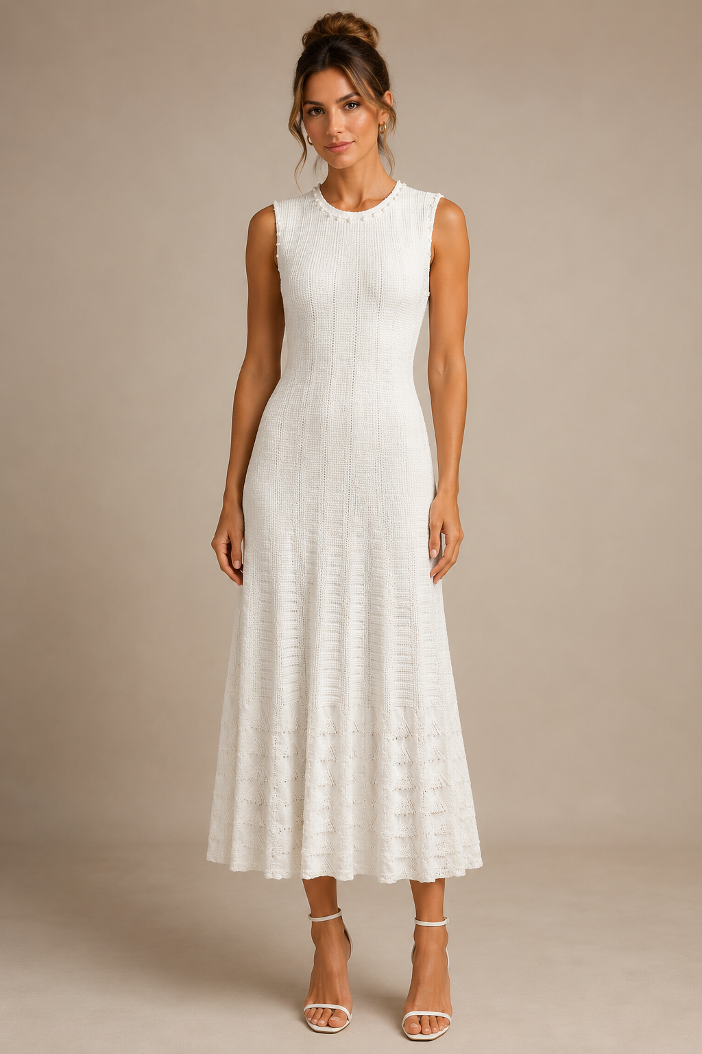Velisse Beaded Knit Maxi Dress