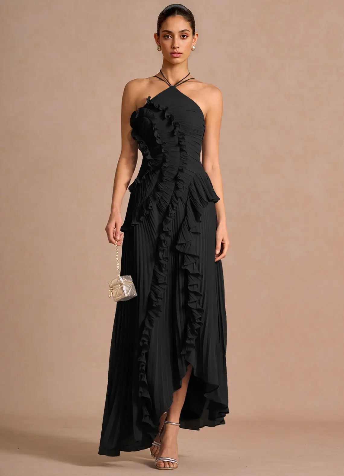 Ruffle Trim Dress
