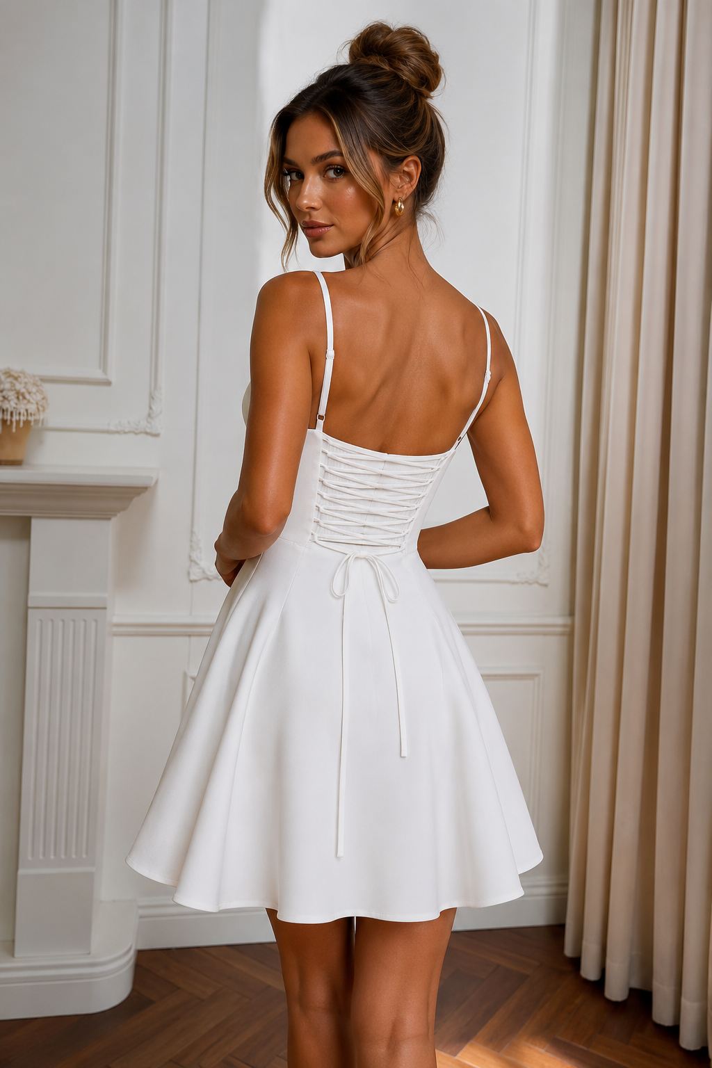 Strapless Front Bow Dress