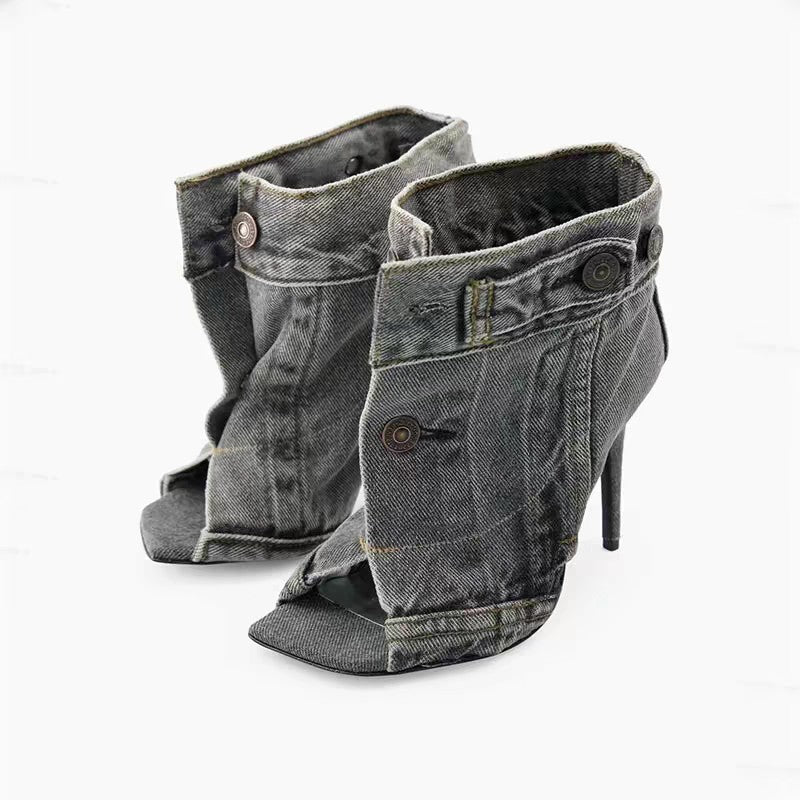 Denim Muse Heels