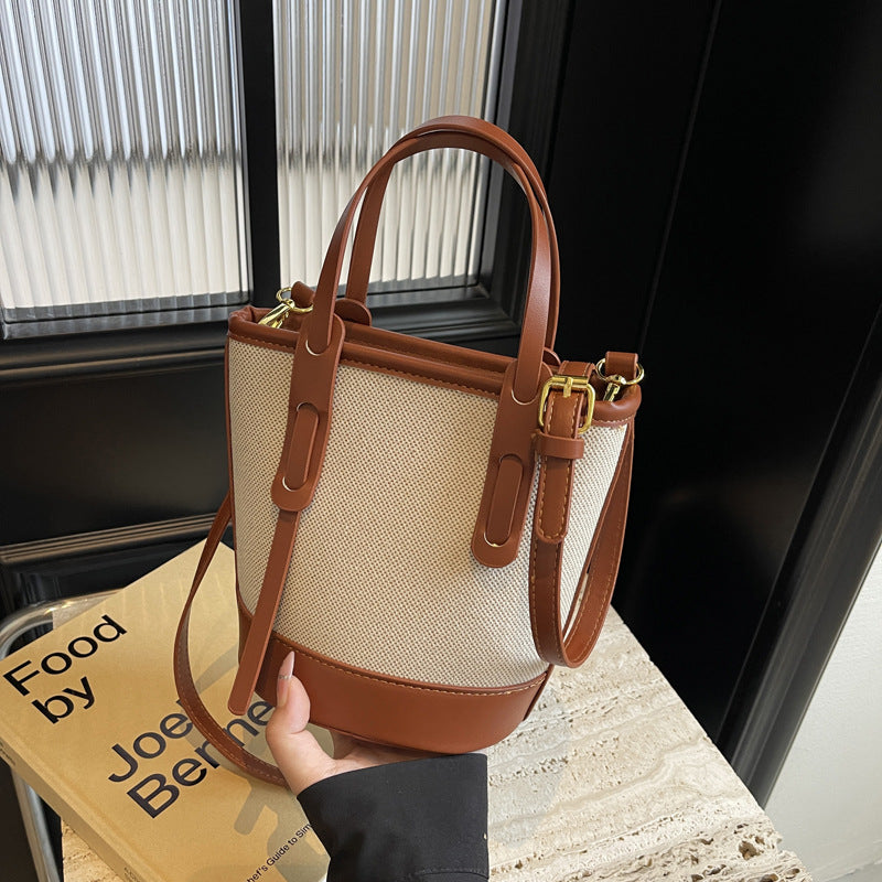 Woven Luxe Bucket Bag