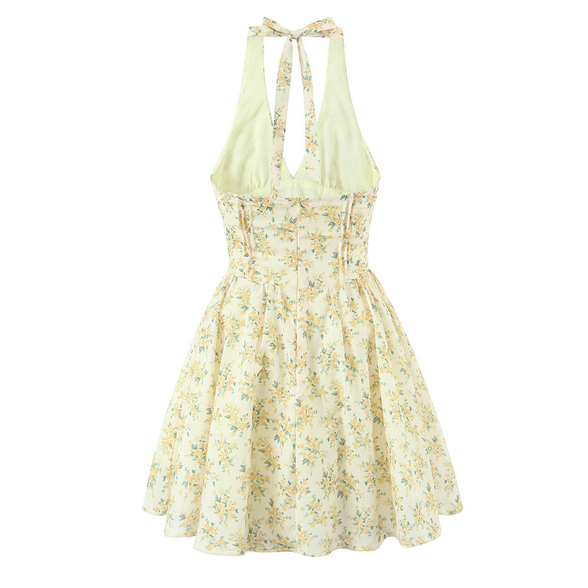 Vintage Muse Halter Dress