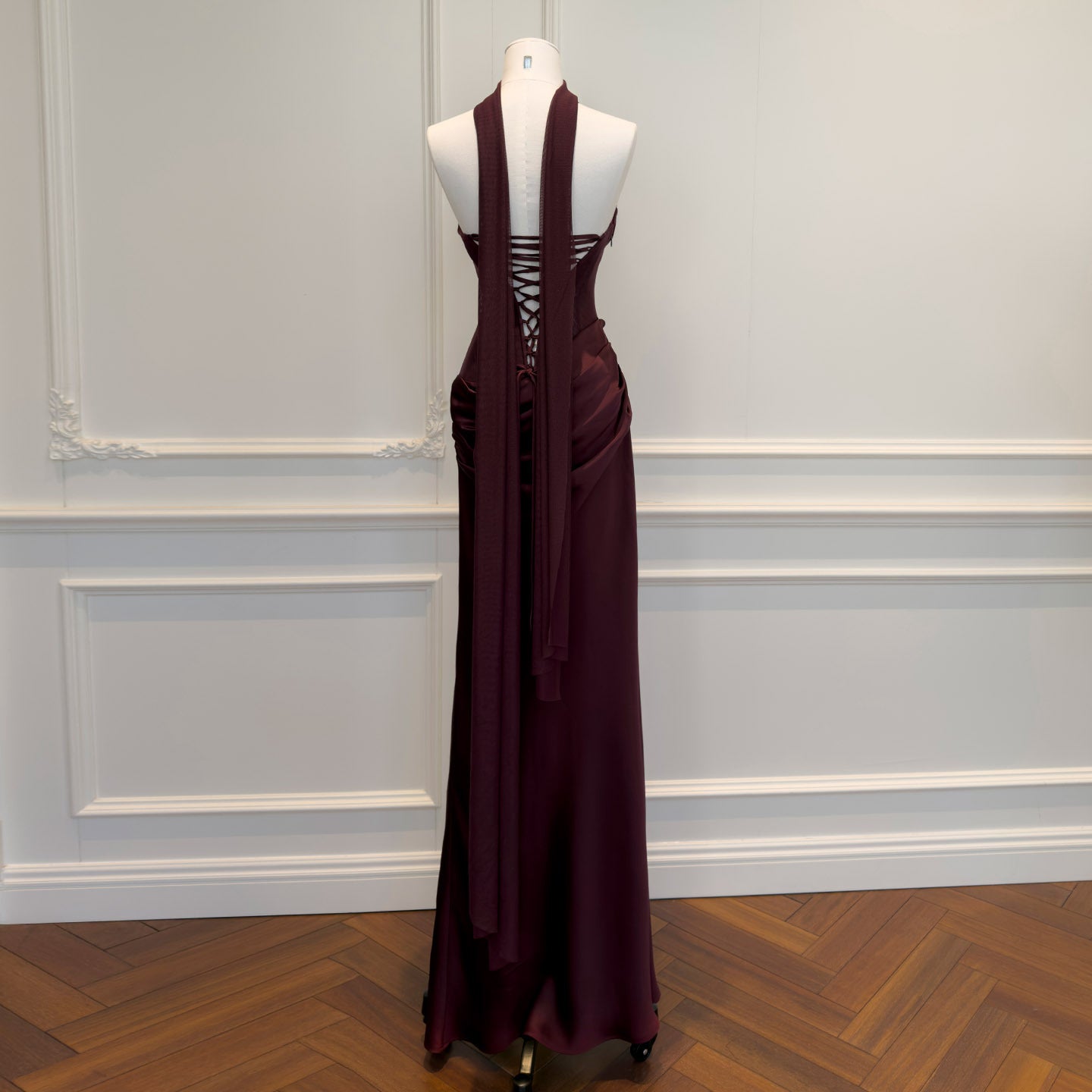 Virelle Satin Maxi Dress