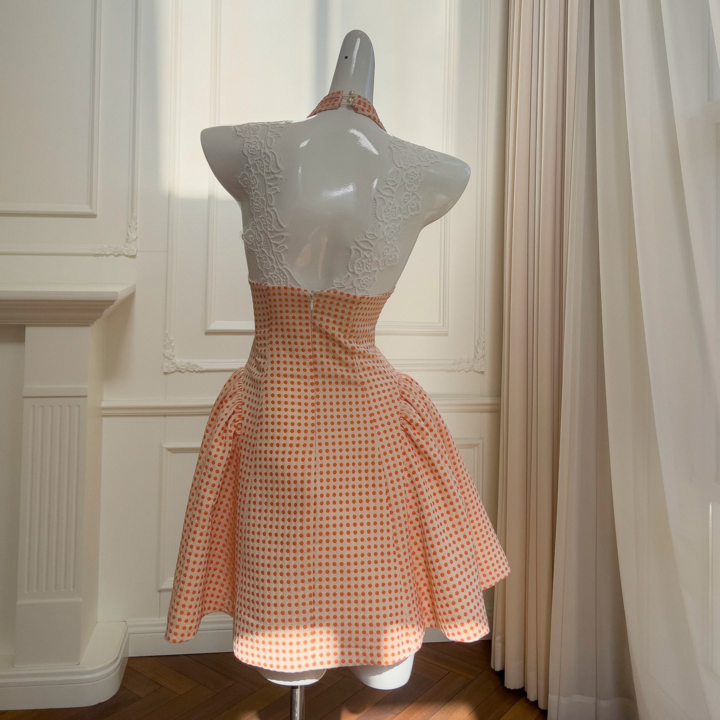 Clementine Polka Maxi Dress