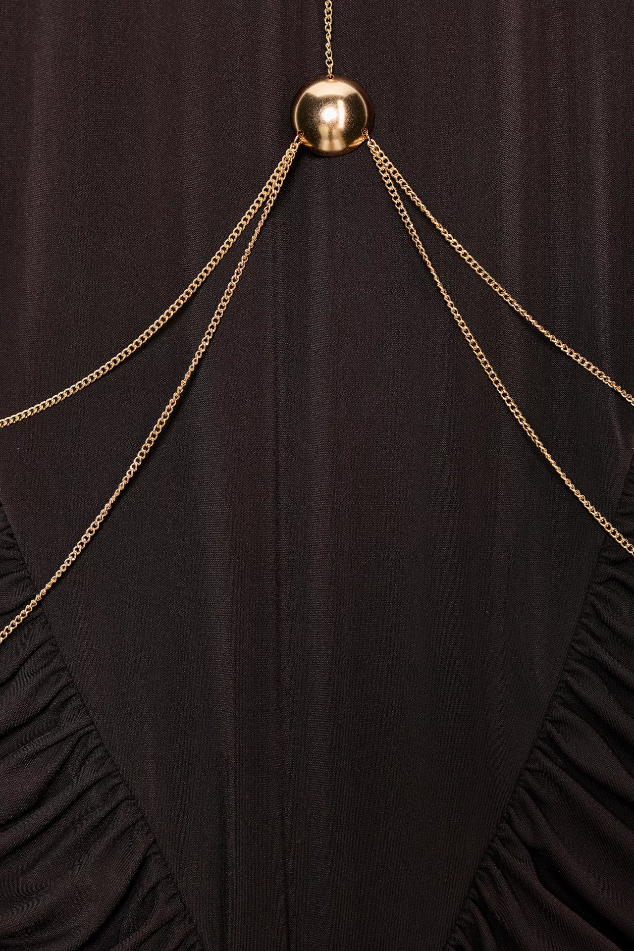 Chain Detail Silhouette Dress