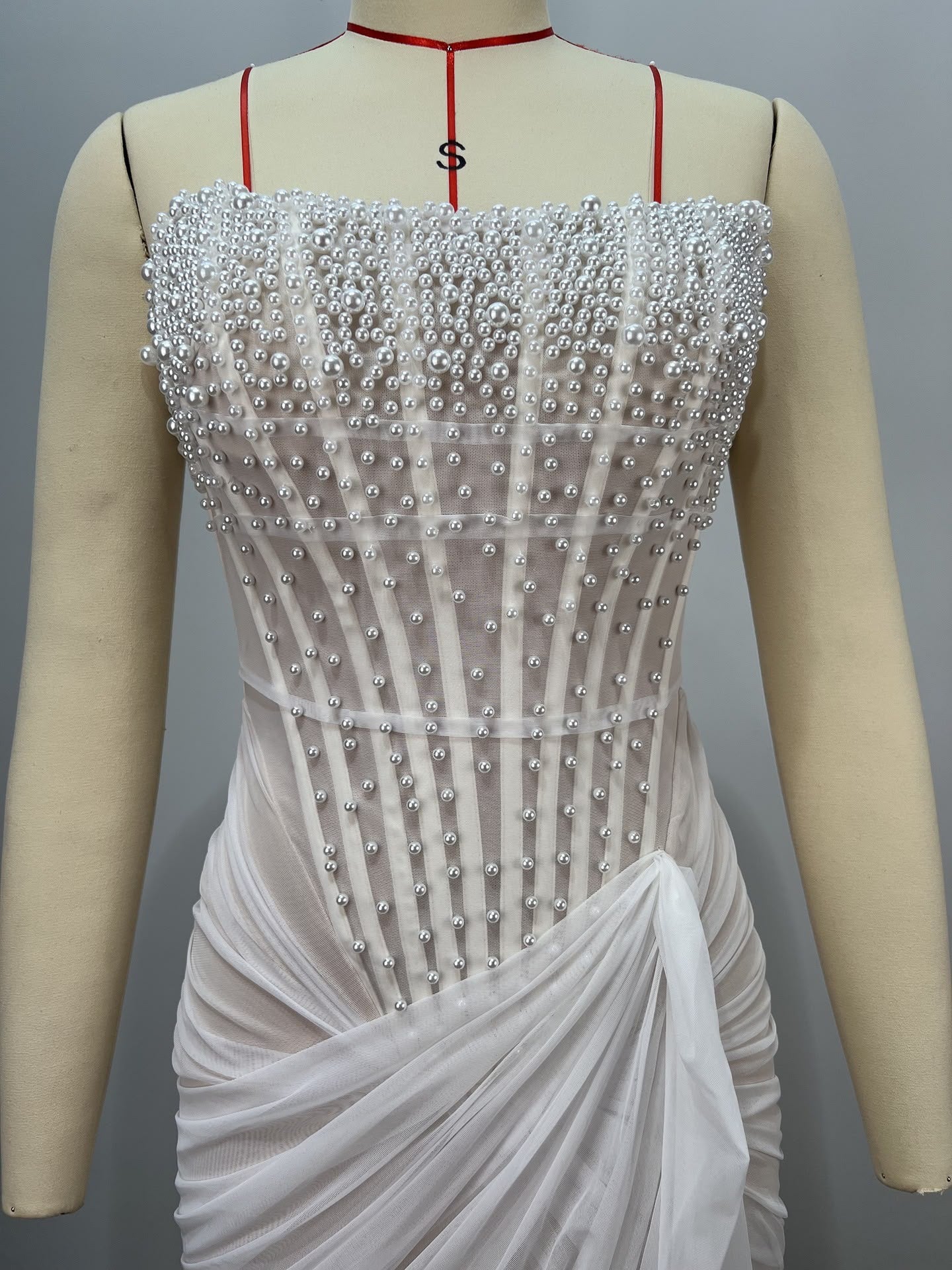 Roséline Pearl Mini Dress