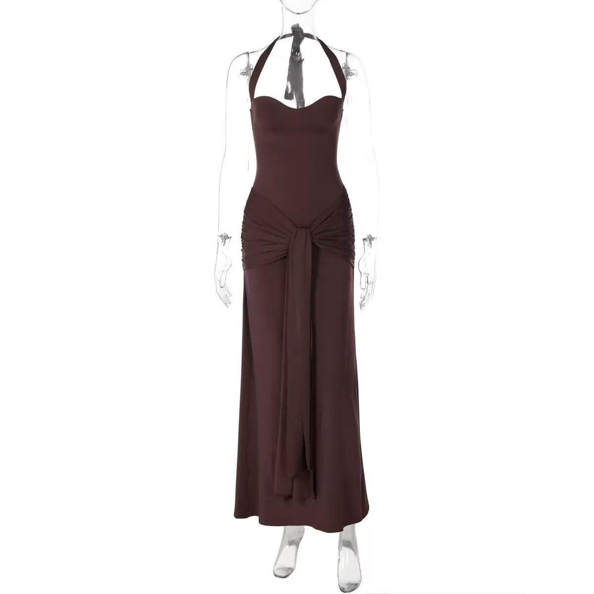 Zalira Halter Maxi Dress