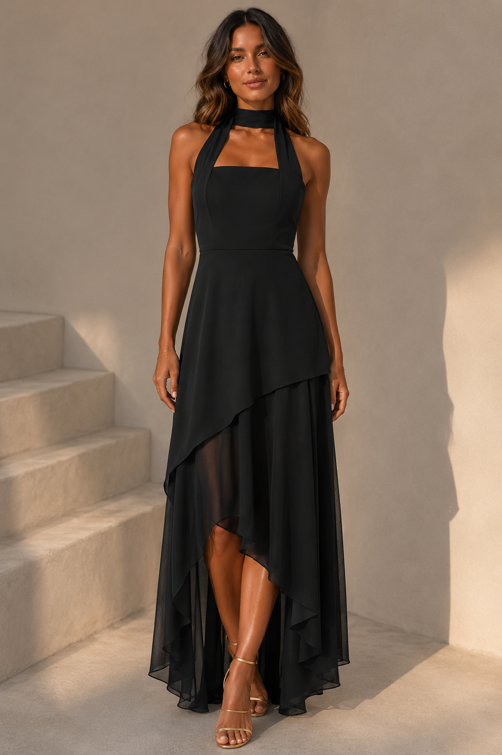 Zyra Mesh Maxi Dress
