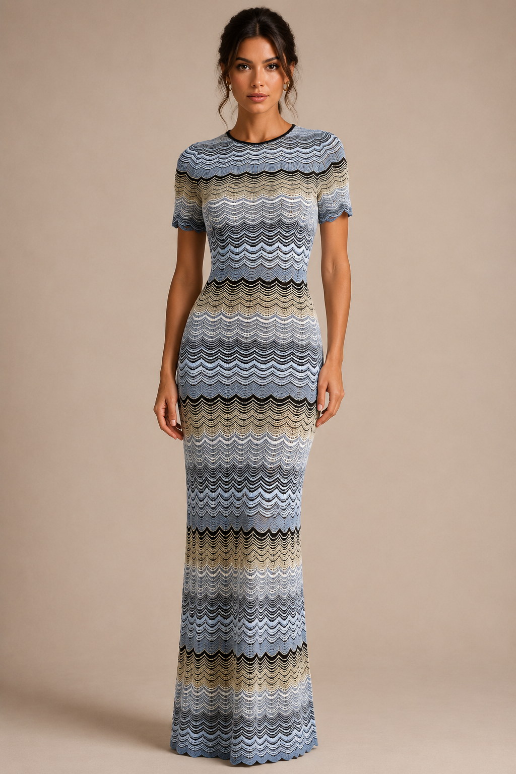 Serina Stripe Maxi Dress