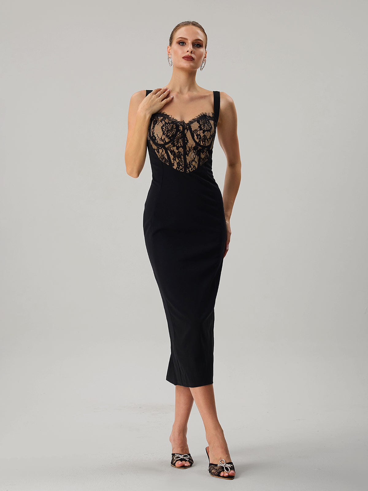Lace Muse Midi Dress