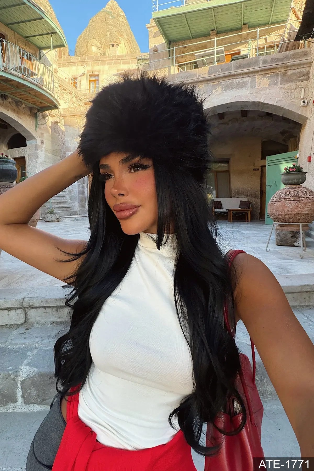 Black Fur Hat