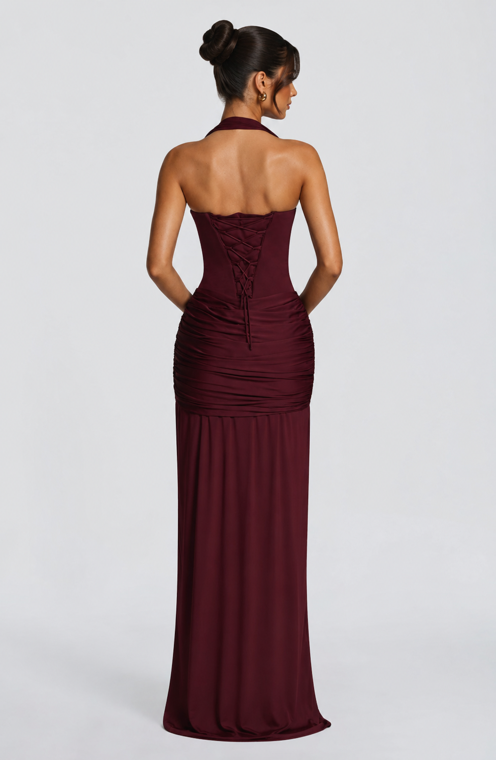 Zalira Halter Maxi Dress