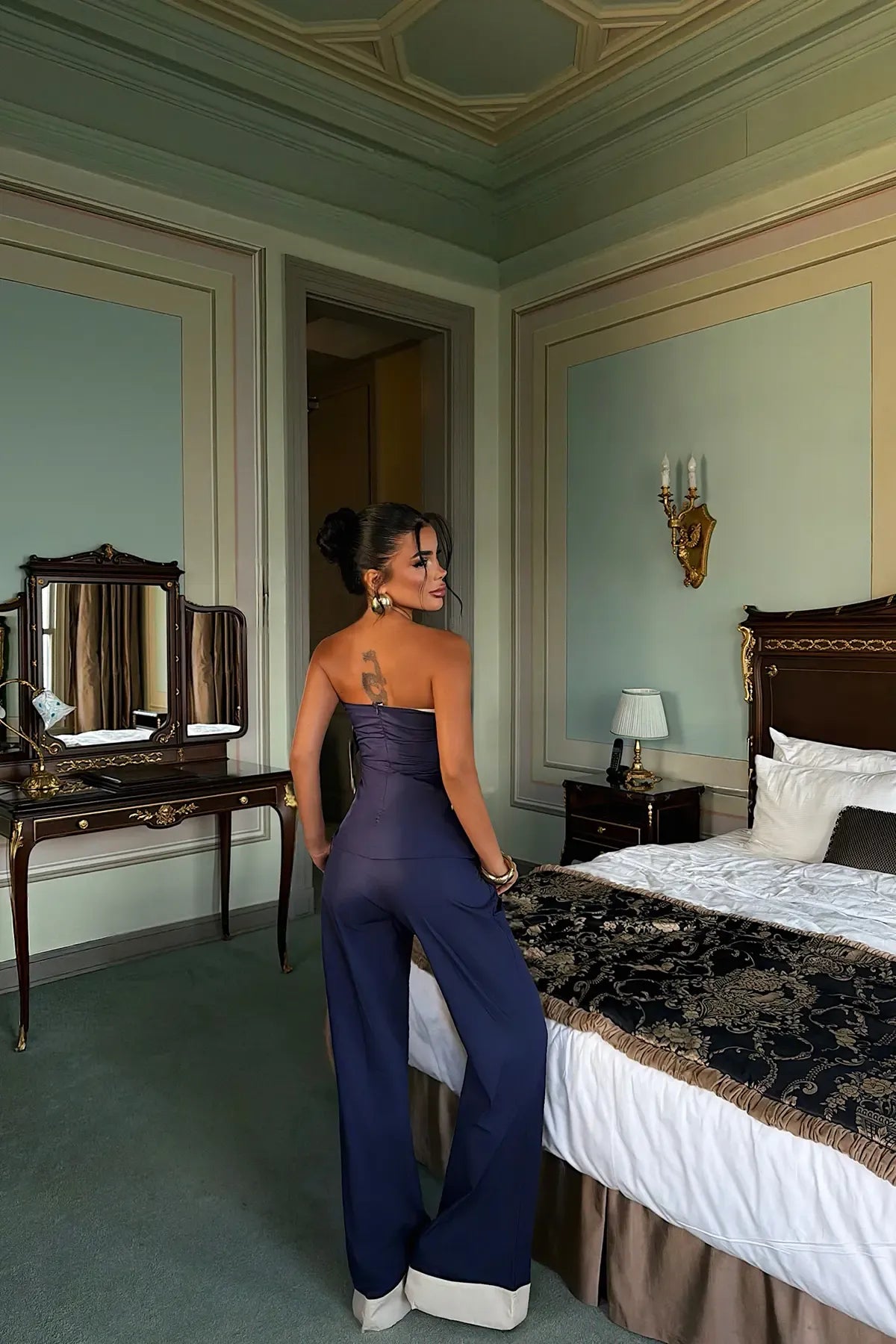 Navy Blue Trouser Suit