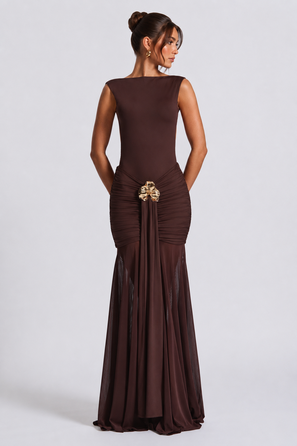Noire Backless Maxi Dress