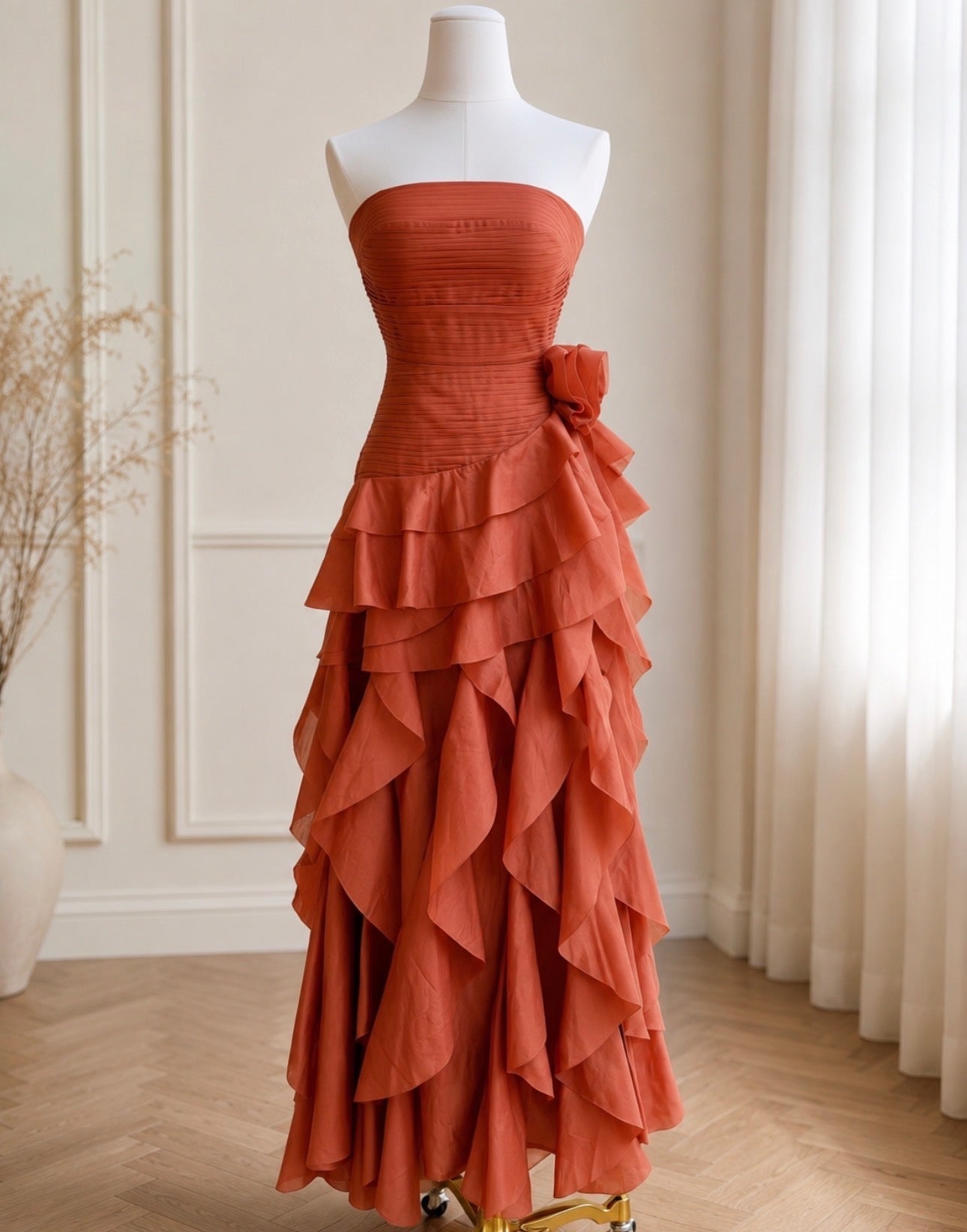 Solea Lace Cake Maxi Dress