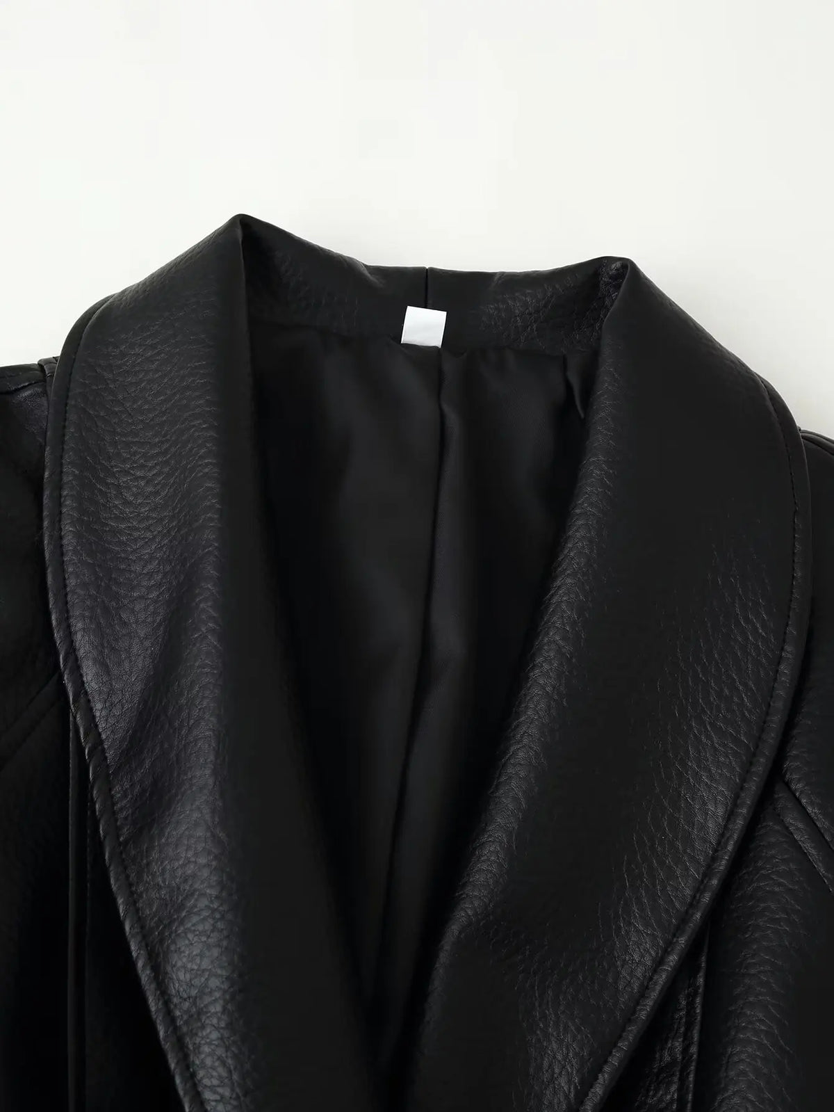 Mariska Belted PU Jacket