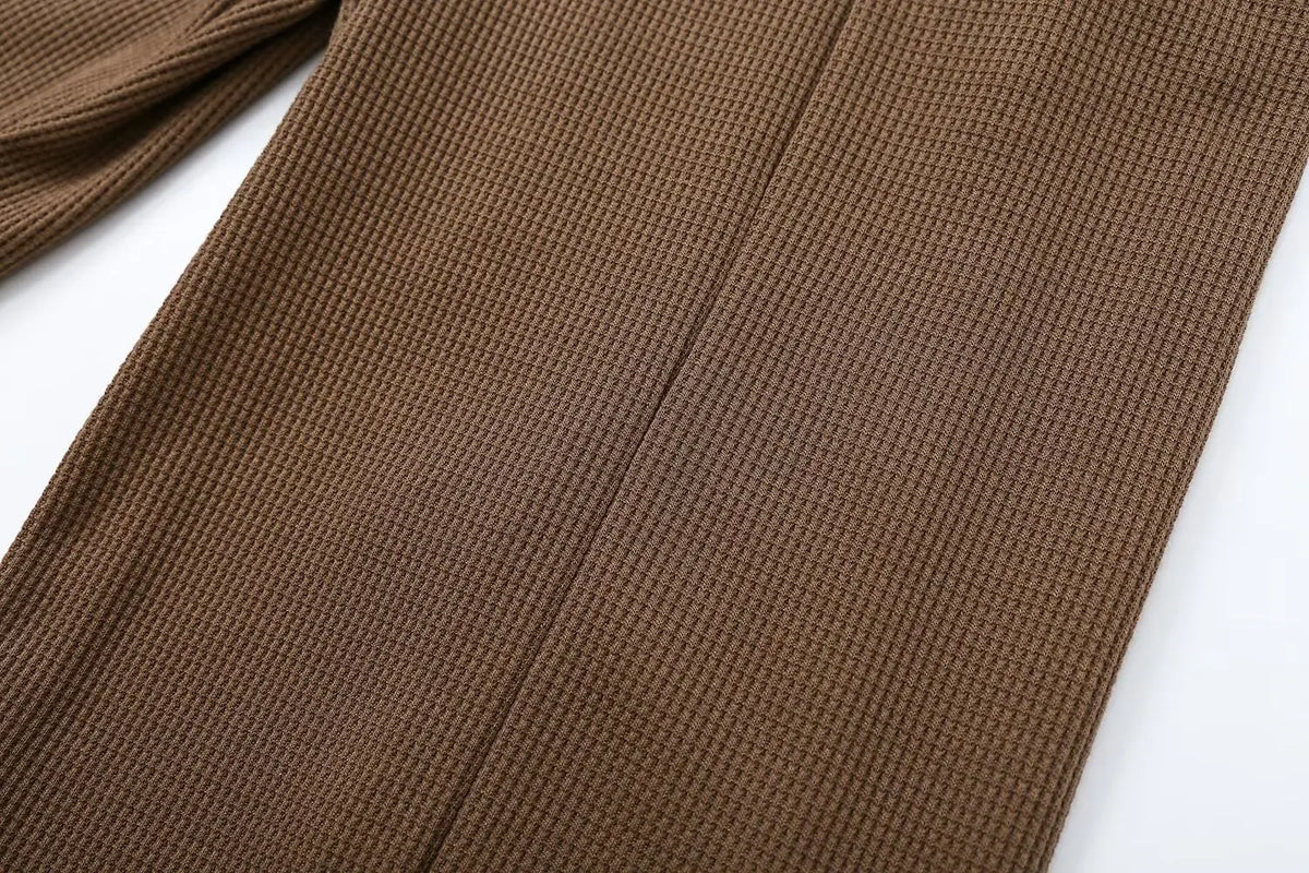 Mireya Waffle Hoodie Set