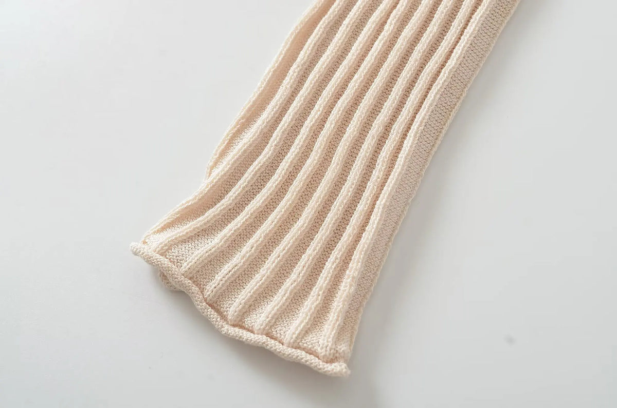 Fenella Ribbed Button Top