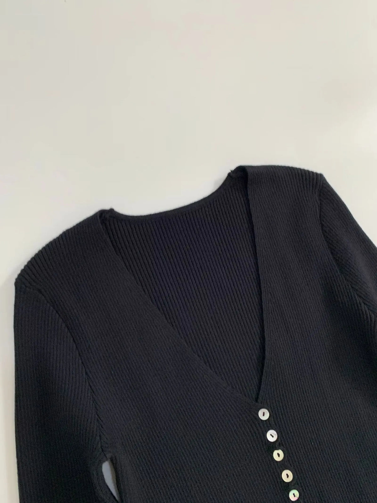Sigrid Shell-Button Cardigan