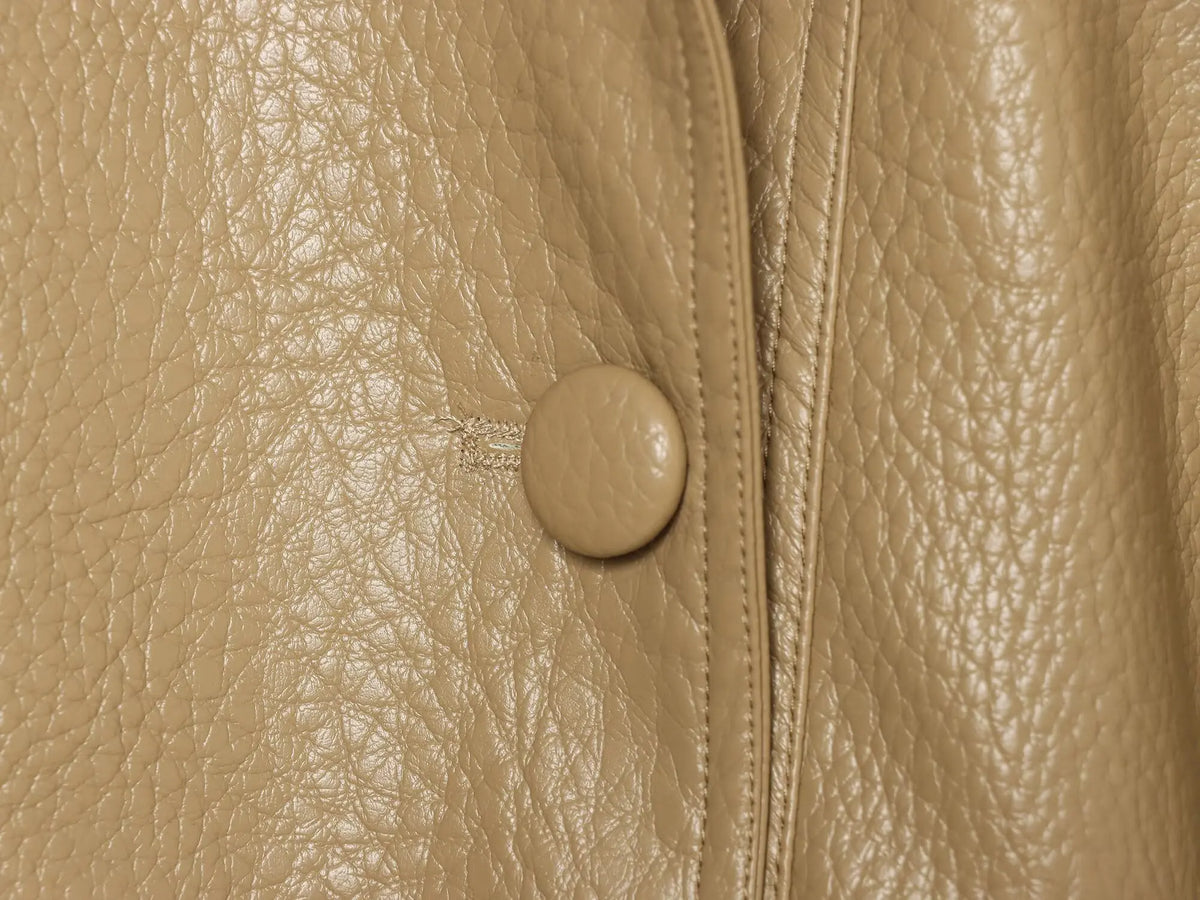 Ludmila Pebbled Leather Jacket