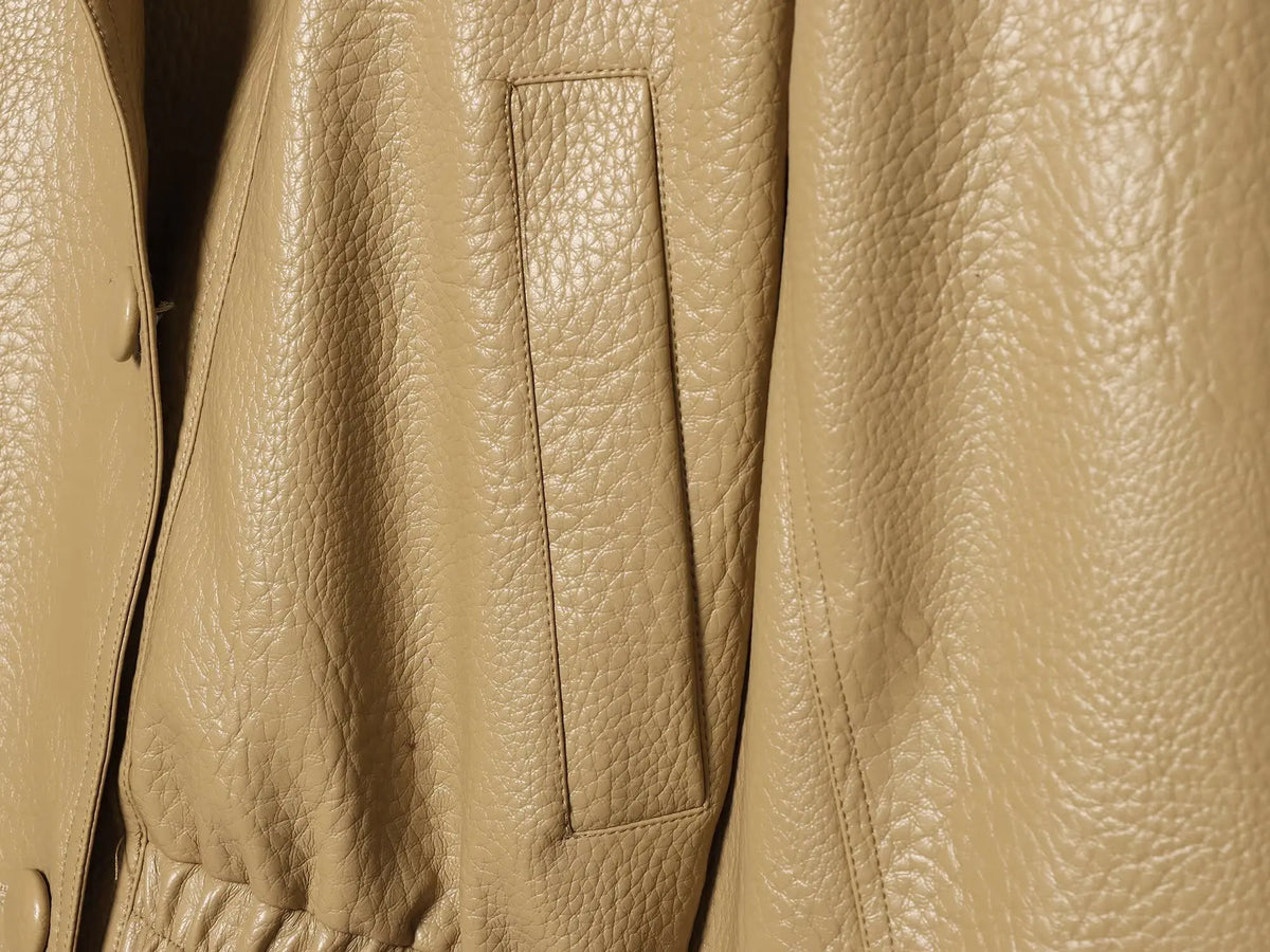 Ludmila Pebbled Leather Jacket