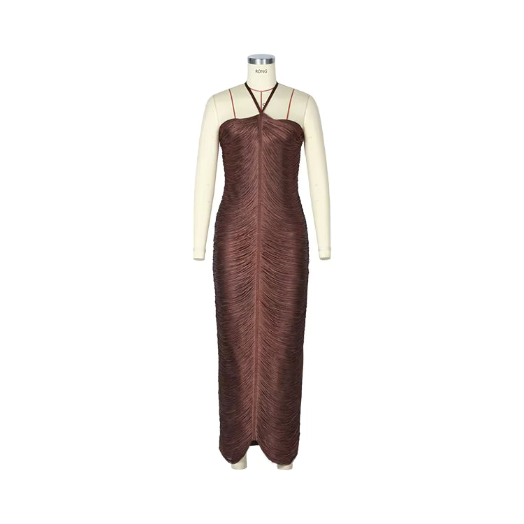 Velmira Tassel Maxi Dress