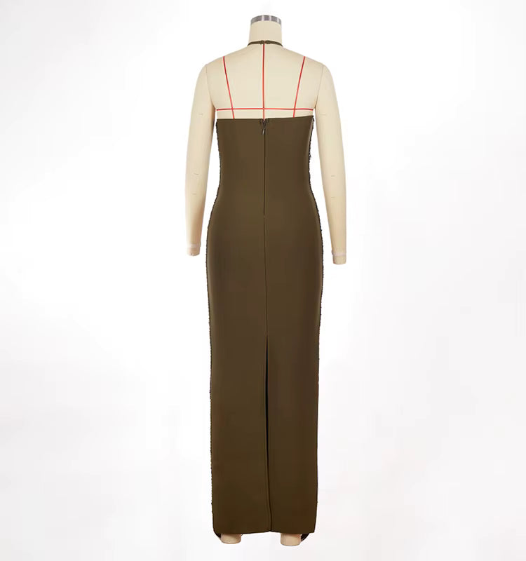 Velmira Tassel Maxi Dress