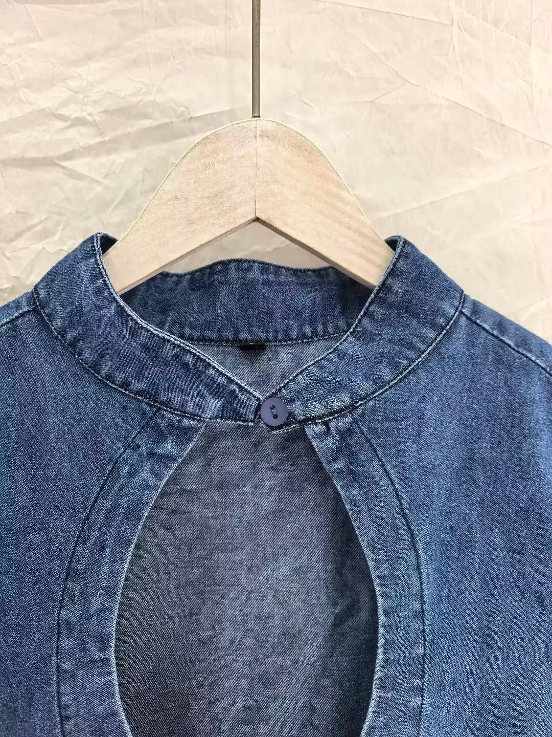 Viola Keyhole Denim Top
