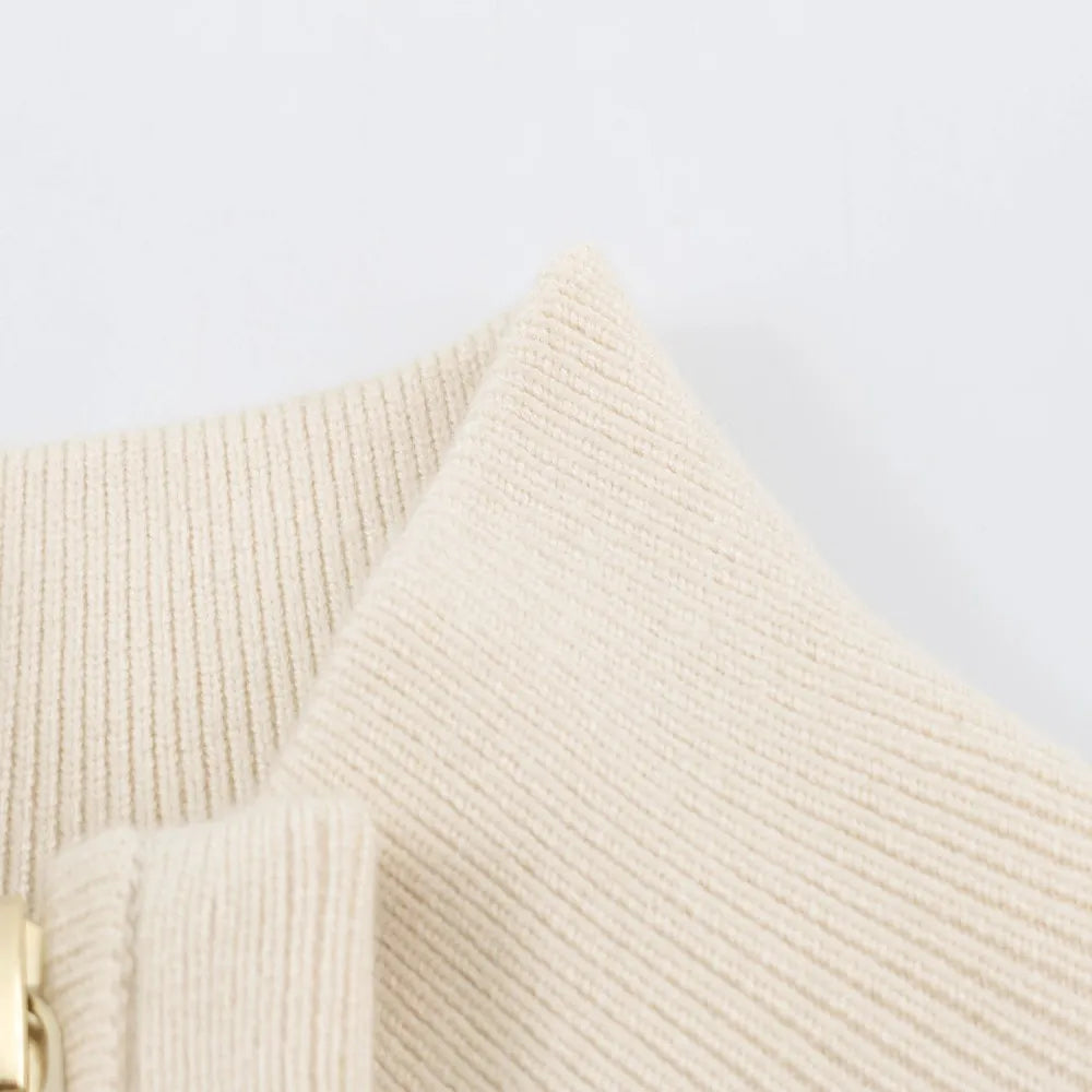 Tatiana Funnel-Neck Sweater