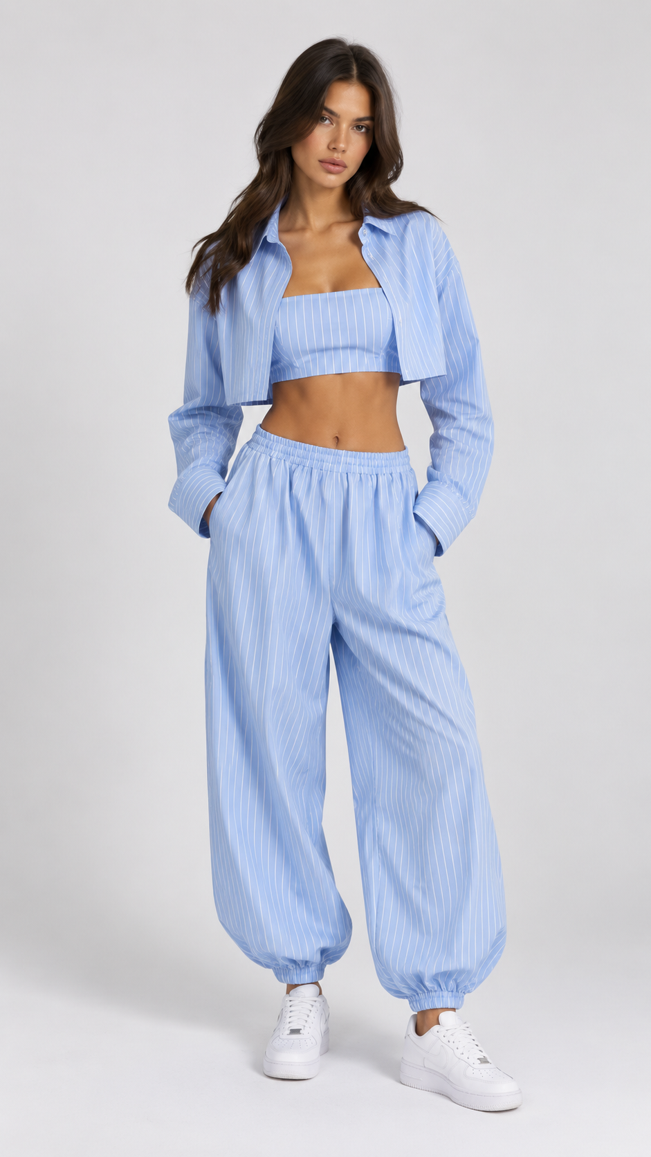 Elsa Striped Jogger Set