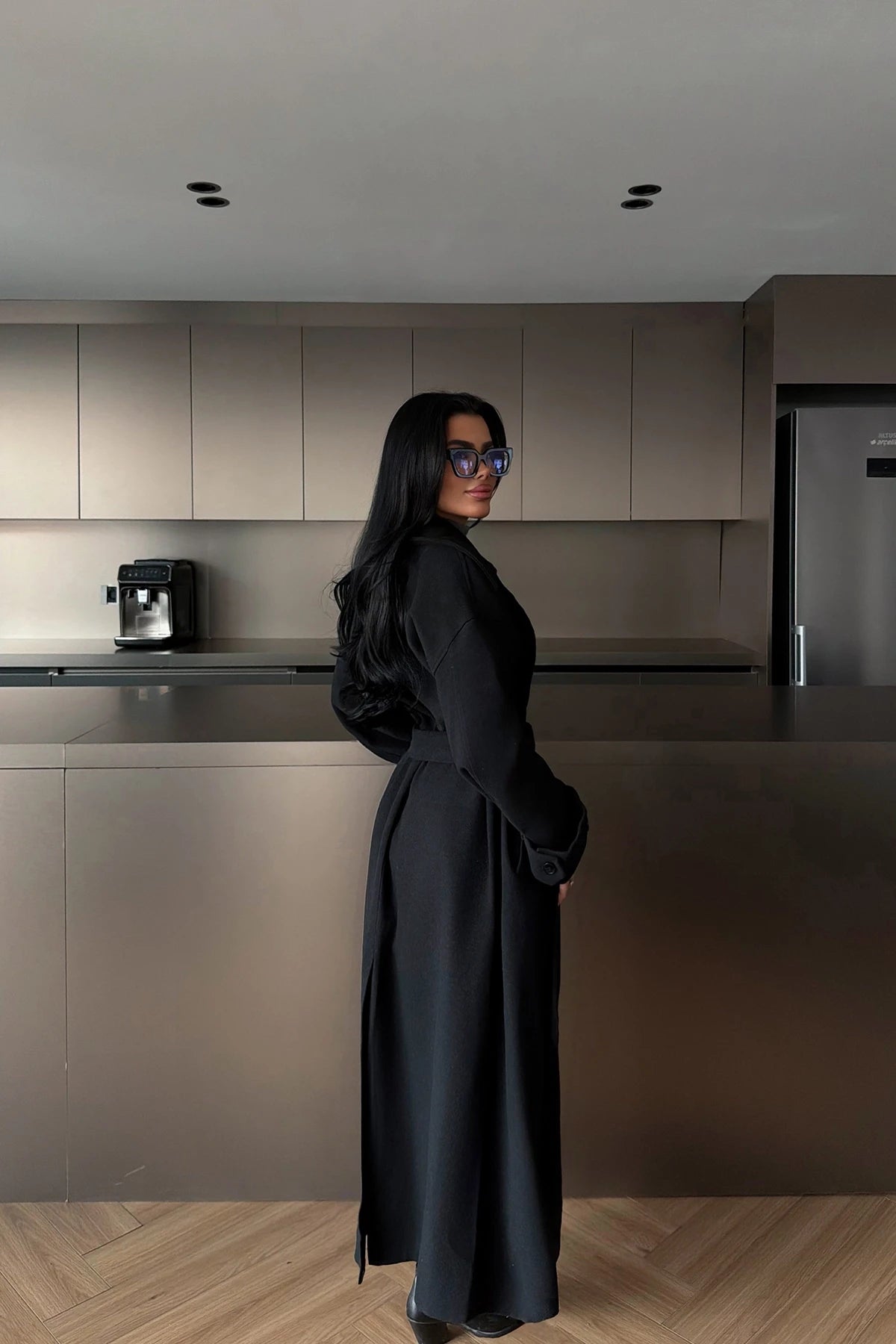 Black Mathily Coat