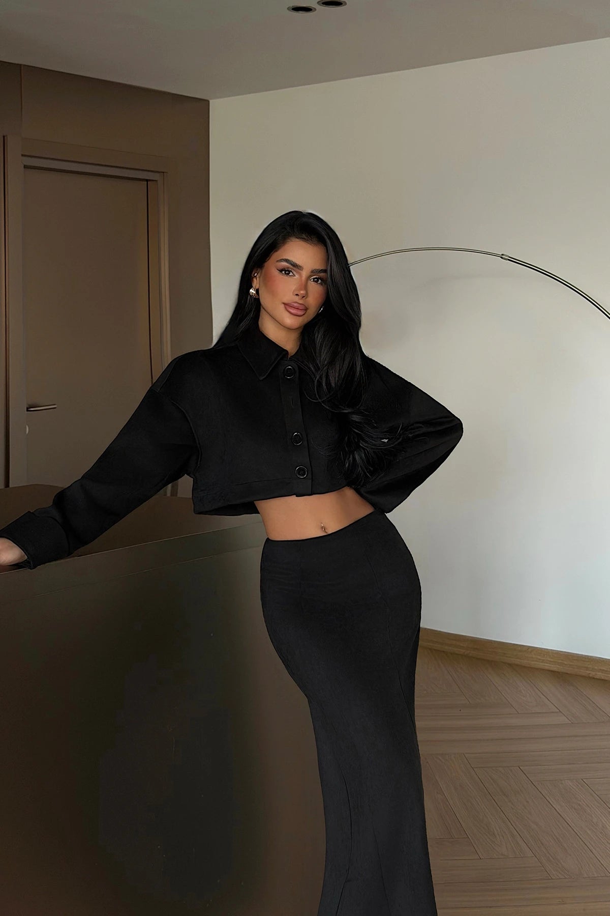 Black Elena Two-Piece Set