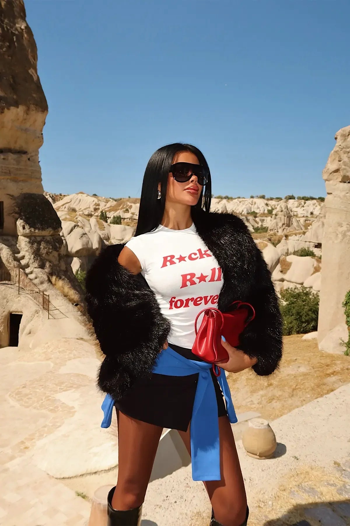Black Rufina Fur
