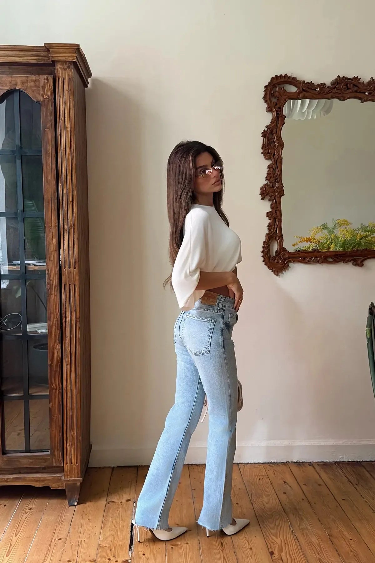 Icey Blue High-Waisted Jeans