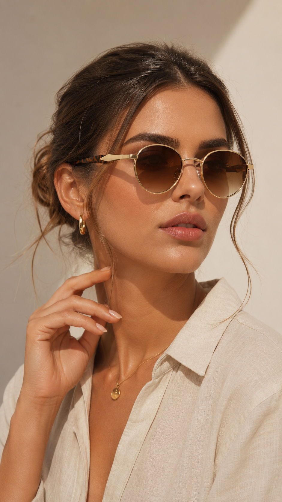 Round Metal Retro Sunglasses