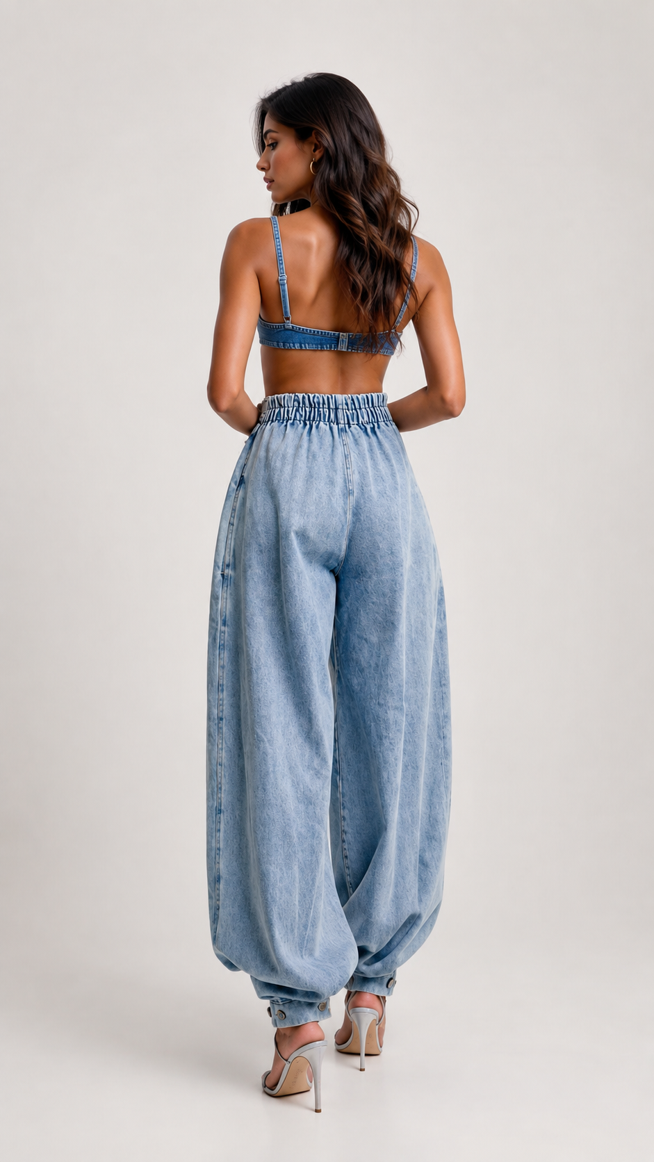 Rae Pleated Barrel Jeans