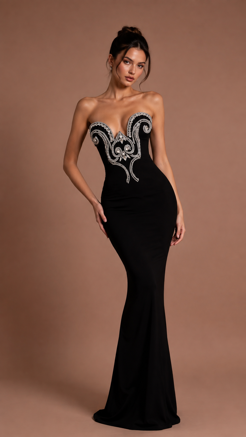 Solene Crystal Bandage Gown