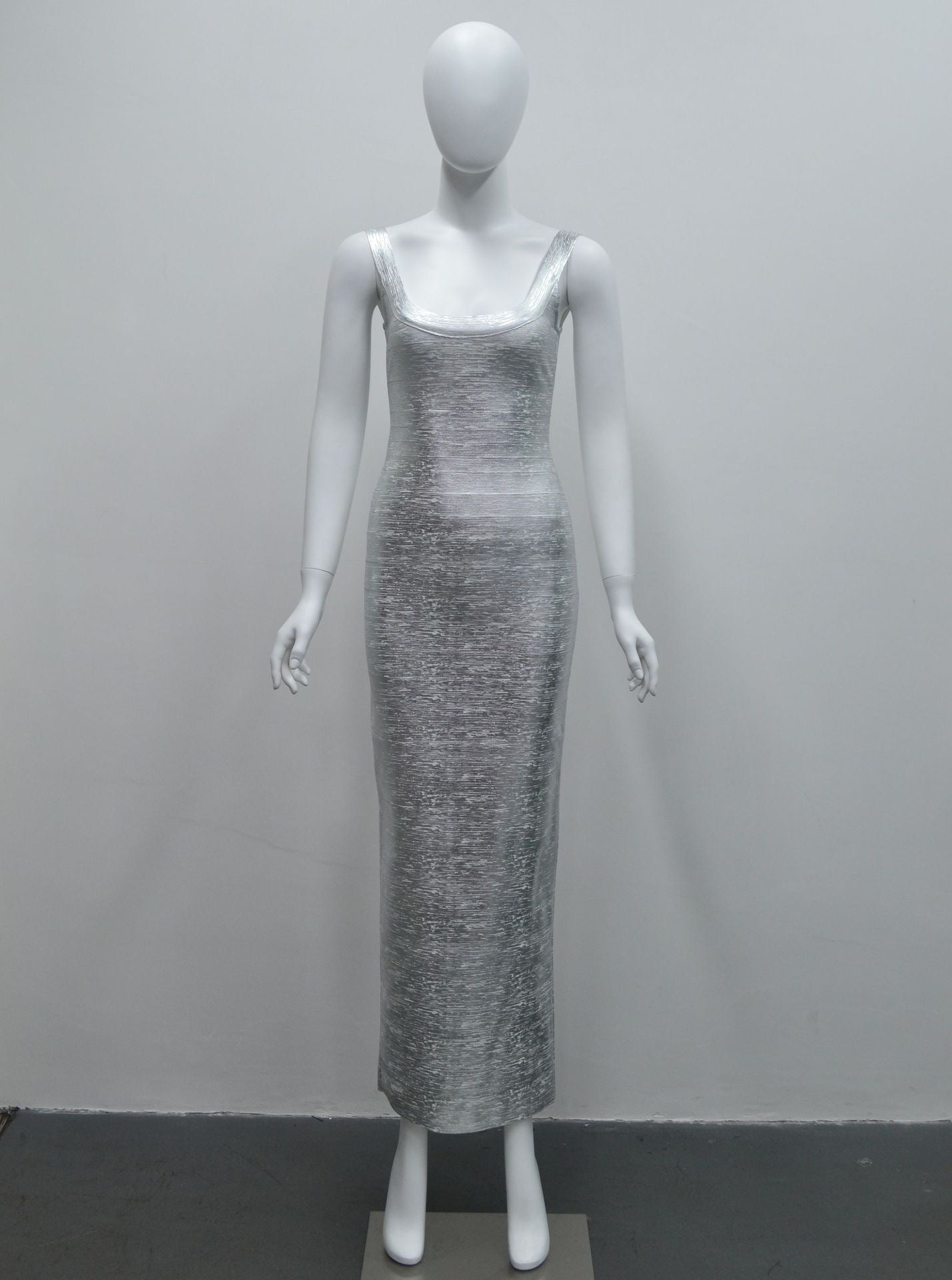 Lurexia Foil Maxi Dress