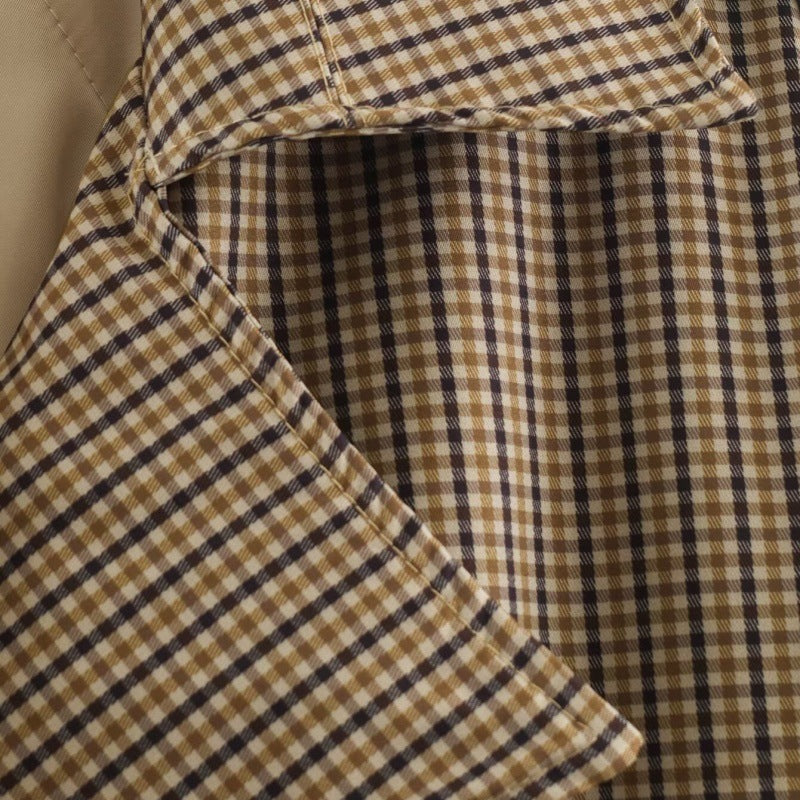 Marlis Gingham Trench