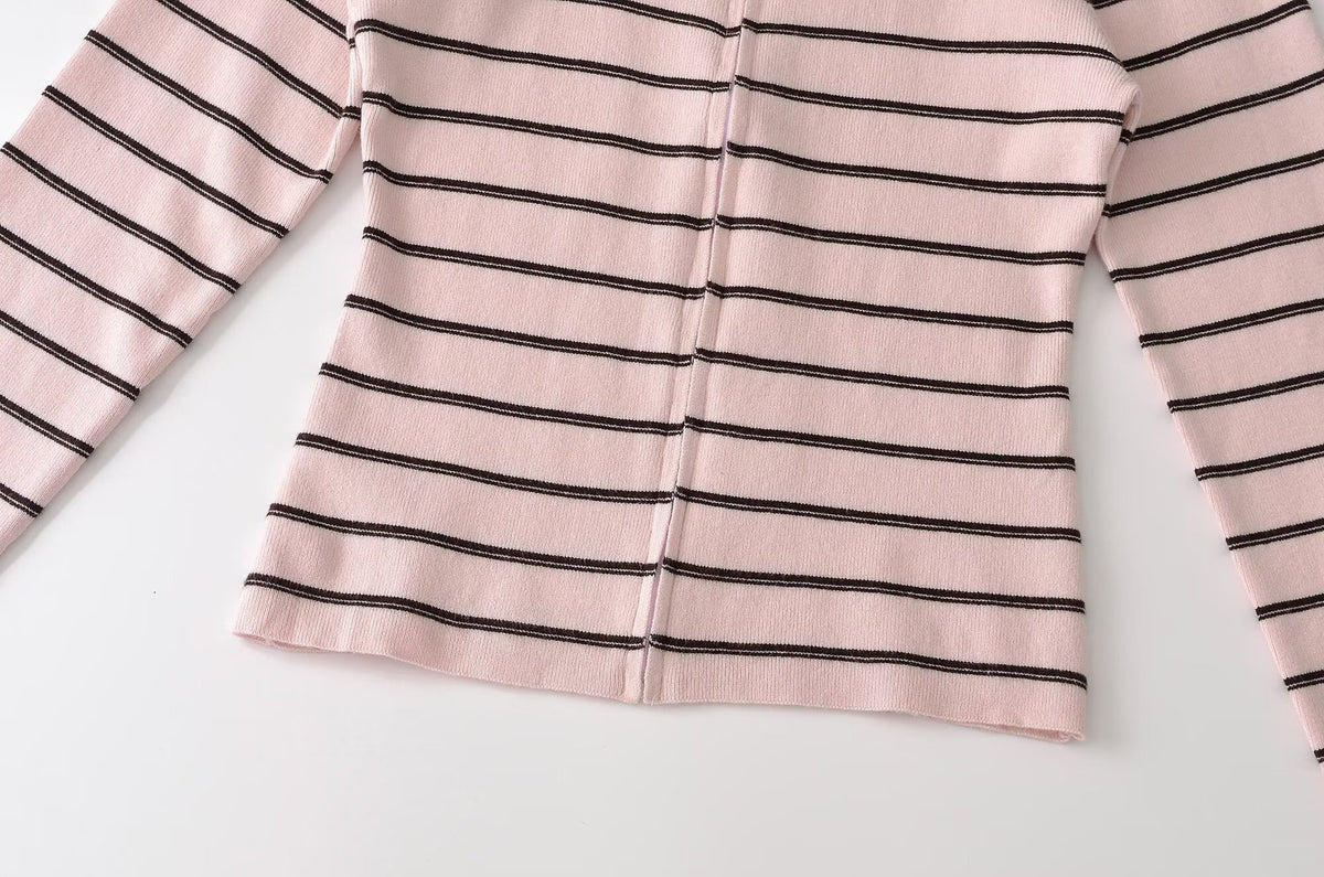 Hermione Striped Zip Knit