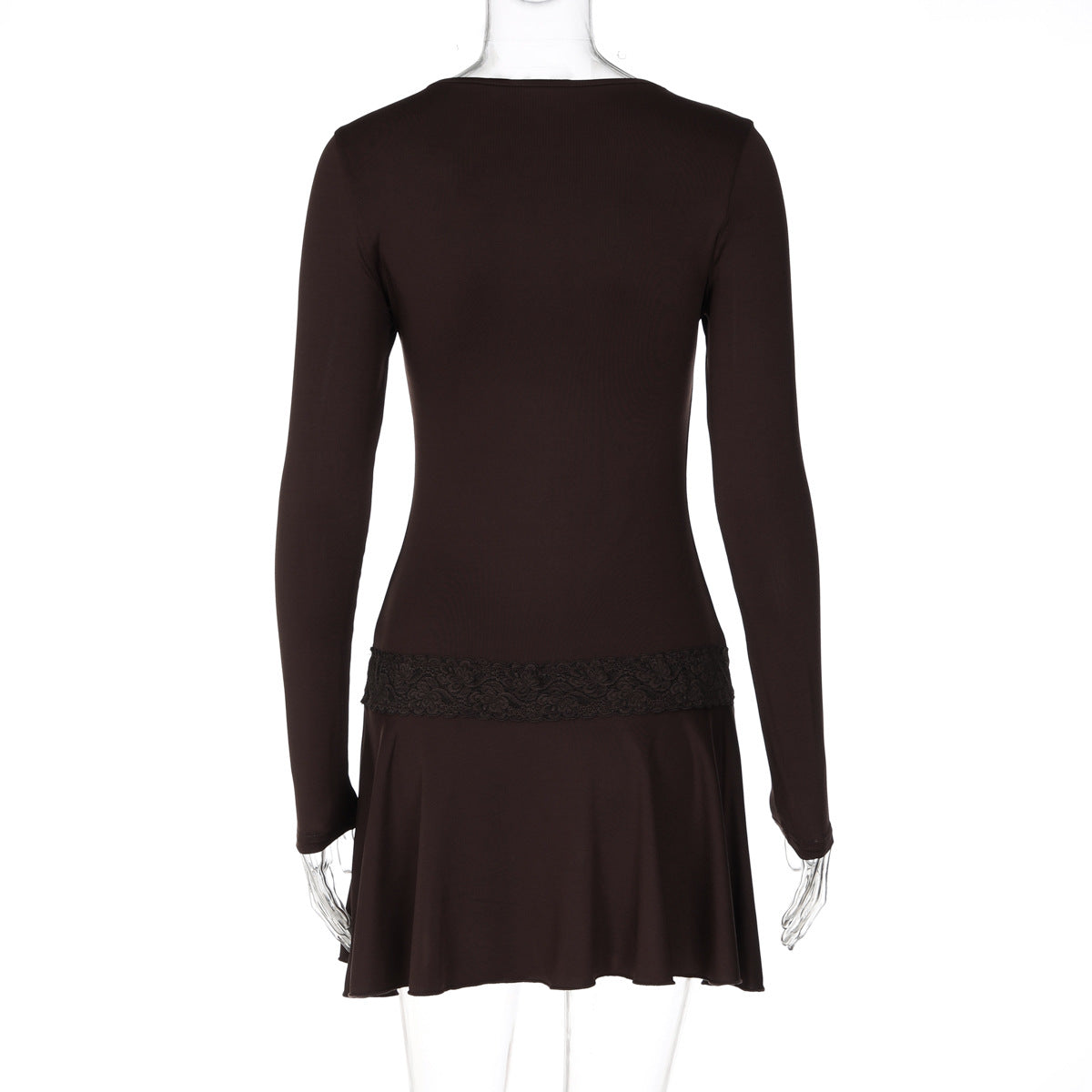 Cleo Ribbed Flounce Dress