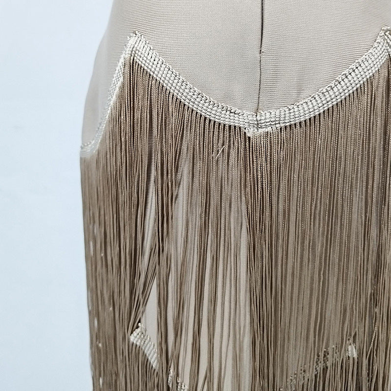 Delphine Fringe Maxi Dress