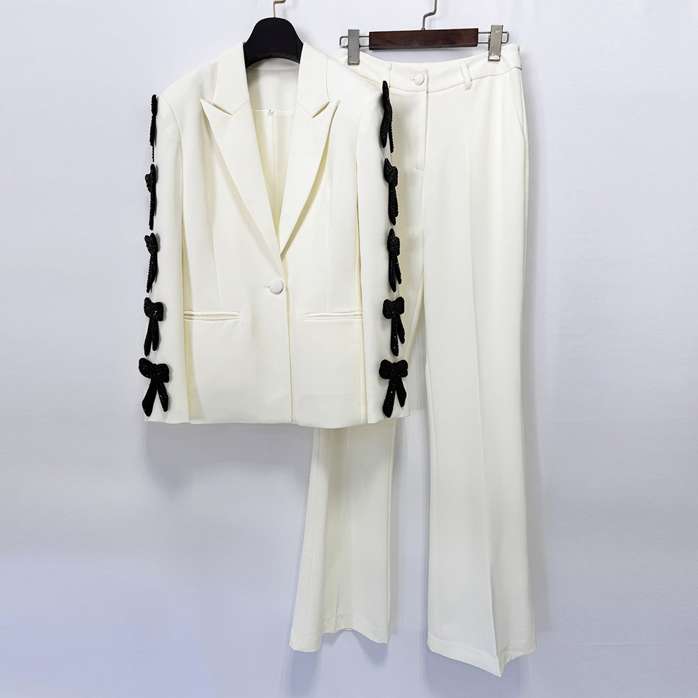 Ariadne Bow-Sleeve Suit
