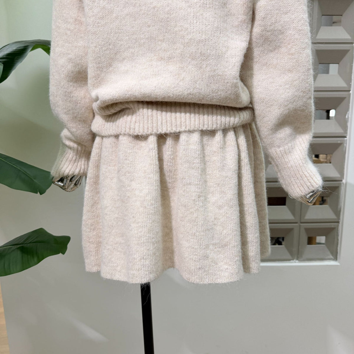 Wren Shawl-Collar Knit Set