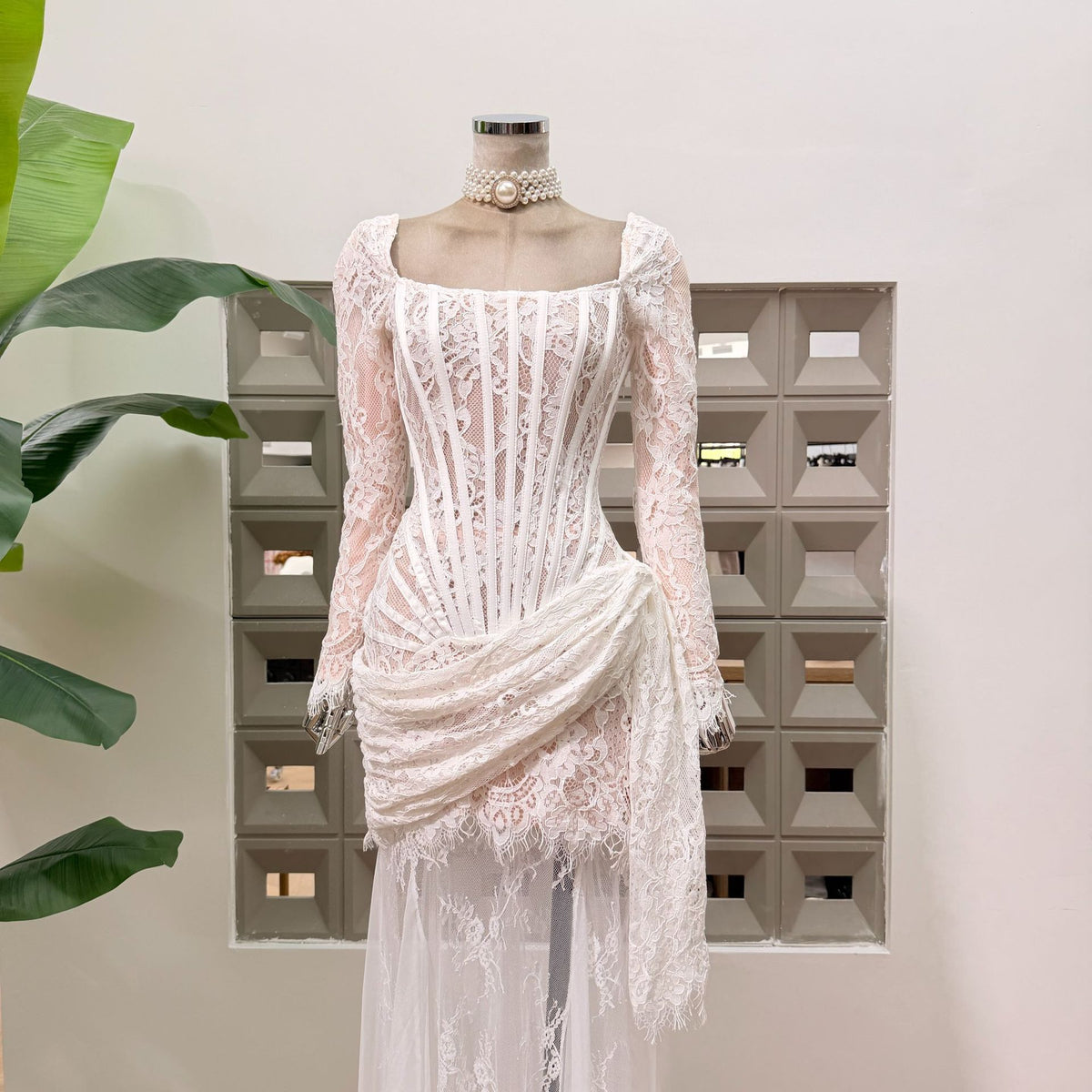 Sidonie Boned Fishtail Maxi