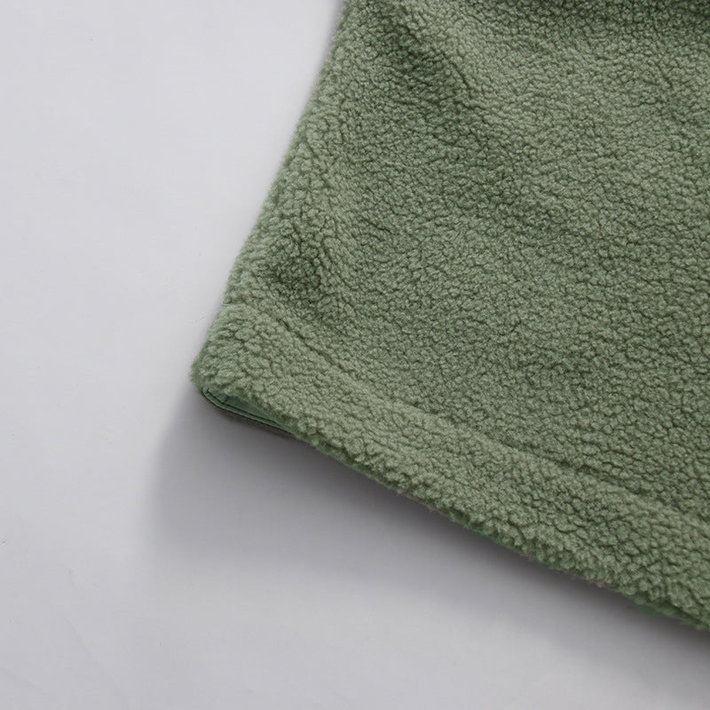 Ilse Mock-Neck Fleece Crop