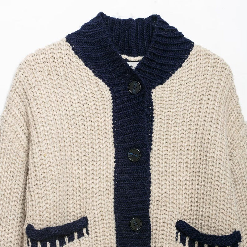 Rosabel Blanket-Stitch Cardigan