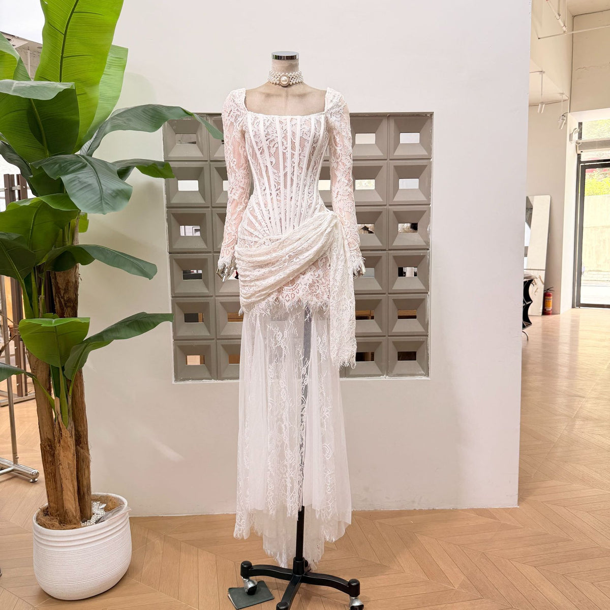 Sidonie Boned Fishtail Maxi