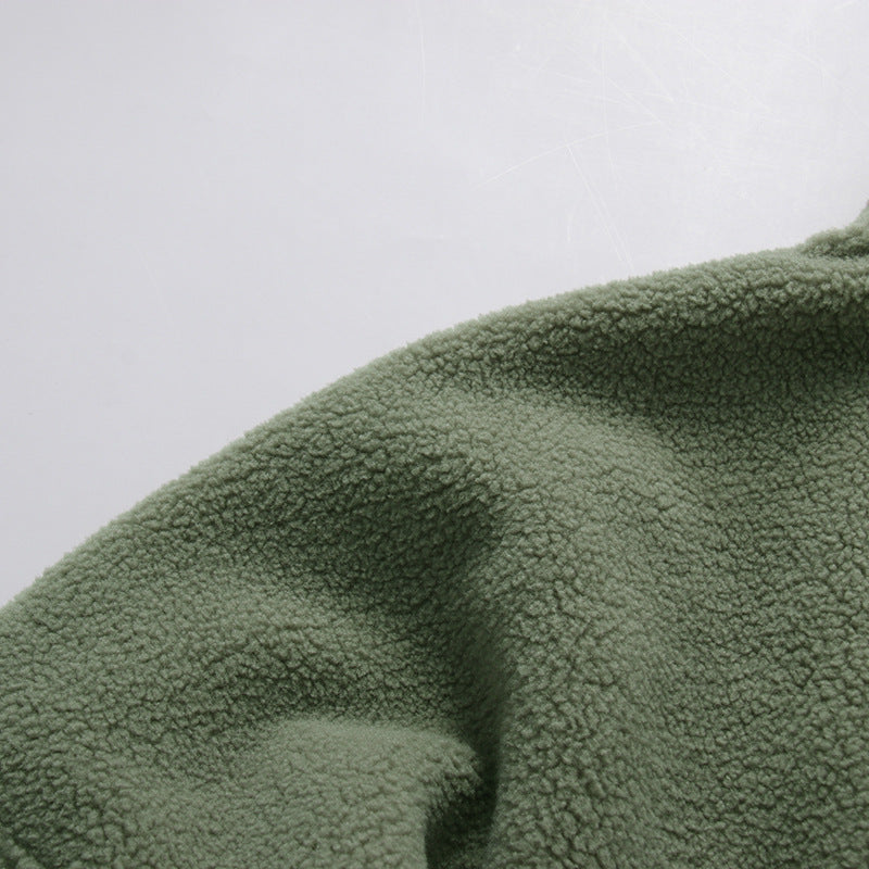Ilse Mock-Neck Fleece Crop